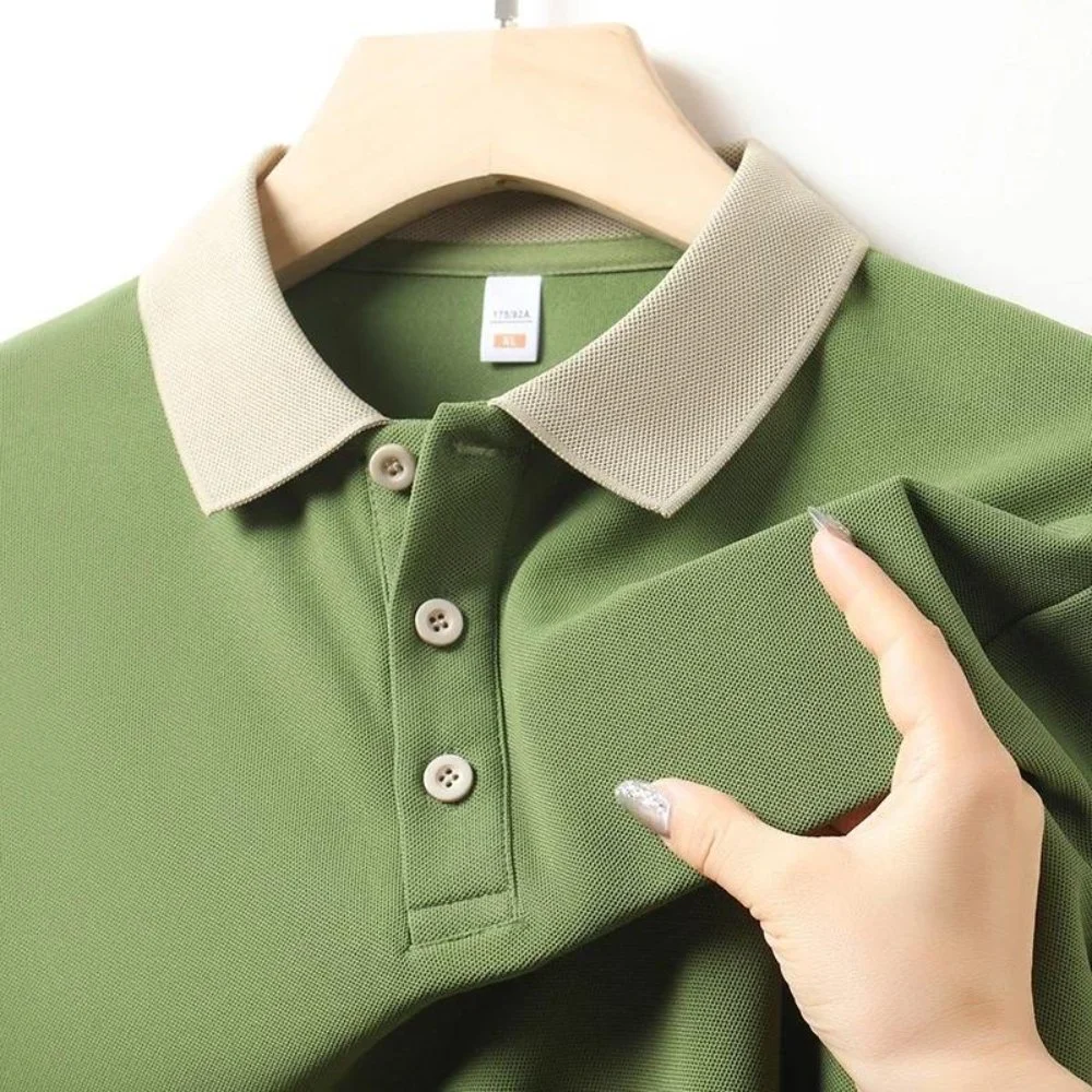 Olive Green Polo Men T Shirt